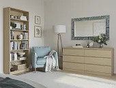 S00371 Варма 80 стеллаж 78х198х28 шпон дуб, беленый S00371 Варма 80 стеллаж 78х198х28 шпон дуб, беленый