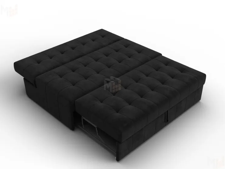 Диван прямой Лига-107 (140) ( SEVEN 35 черный )