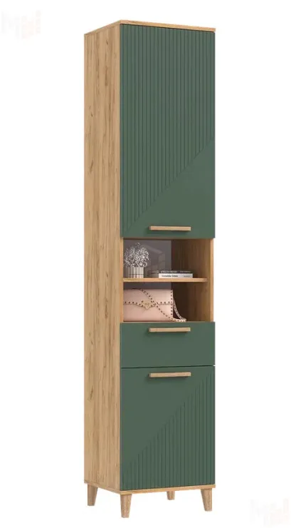 Пенал открытый Ирис  Браш Мени Грин/Дуб Крафт