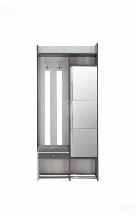 Прихожая Гретта-Эльза 1 Дуб Эльза/Темно-Серый Лофт