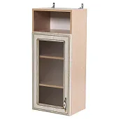 Шкаф навесной витражный с полкой ШКН400 ПВ Анжелика