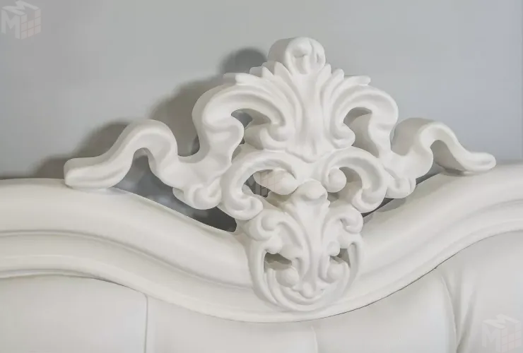 Диван кровать Мишель белый матовый