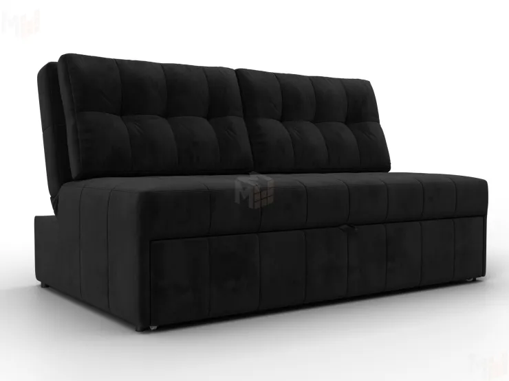 Диван прямой Лига-107 (140) ( SEVEN 35 черный )