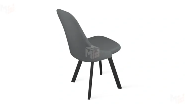 Стул Франк (паук) исп. 2 - ДП2-30 Черный матовый/Catania Silver (серый)