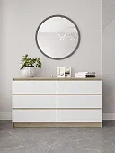 Комод Мори 1380.6 сонома/белый Комод Мори 1380.6 сонома/белый