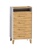 Комод  Айрис 45 Белый/Дуб золотистый Комод  Айрис 45 Белый/Дуб золотистый