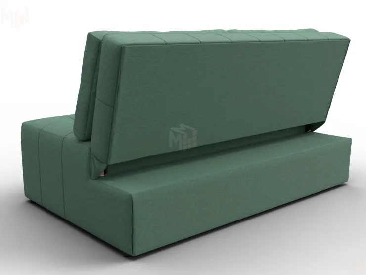 Диван прямой Лига-107 (140) ( Амур 11 зеленый )