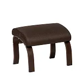 Пуф Leset Универсальный с кантом (Орех текстура/Malmo 28 (коричневый), кант Malmo 28 (коричневый))