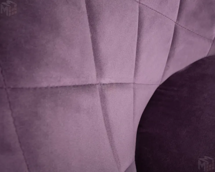 Стул барный DOBRIN LOGAN BLACK (пудрово-сиреневый велюр (MJ9-52))