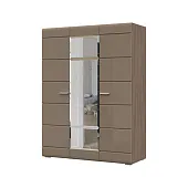 Шкаф 3х ств Вегас ясень шимо темный - кофе с молоком