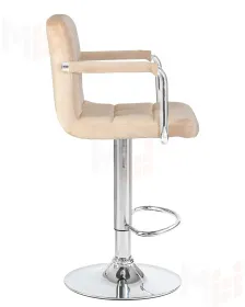 Стул барный DOBRIN KRUGER ARM (бежевый велюр (MJ9-10))