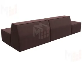 Диван прямой модульный Монс Модерн левый ( JOLY 09 бордовый )