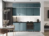 Кухня Престиж 2,4 Браш блю