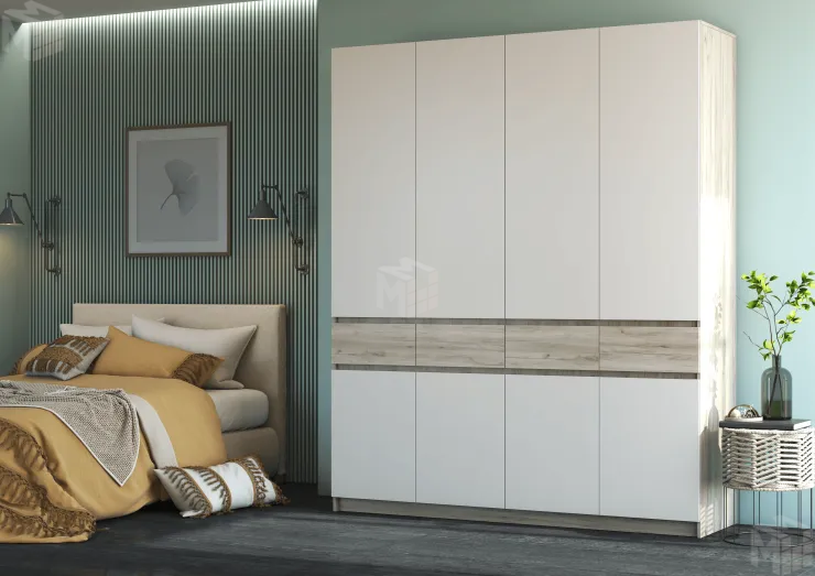 Шкаф Бостон ШК-004 (крафт серый/кашемир)