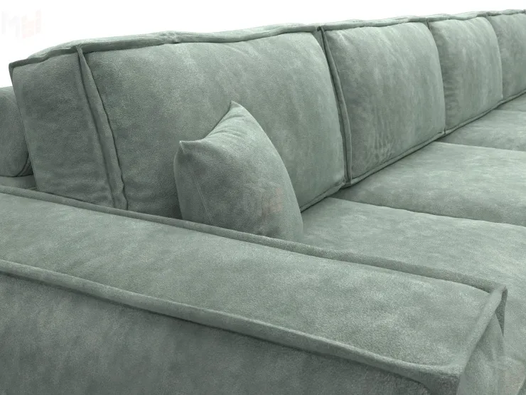 Диван прямой Лига-081 НПБ МегаЛонг ( BRUT 08 зеленый )