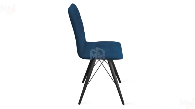 Стул Аспен К3 Черный муар, Велюр Confetti Blue Стул Аспен К3 Черный муар, Велюр Confetti Blue