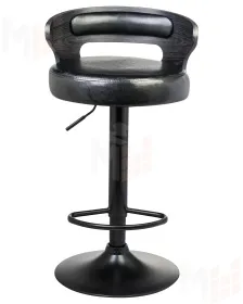 Стул барный DOBRIN FRED BLACK (чёрное дерево, чёрный)