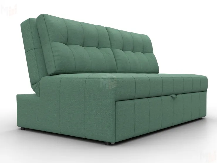 Диван прямой Лига-107 (140) ( Амур 11 зеленый )