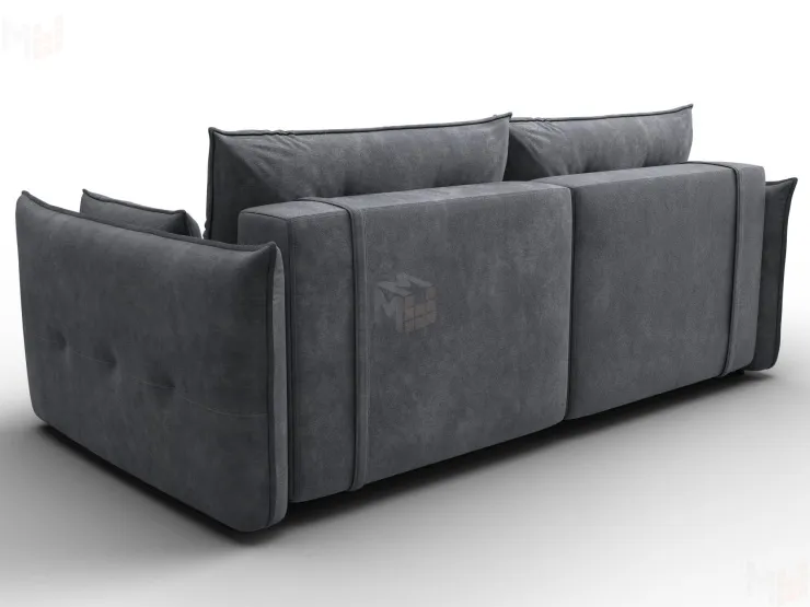 Диван прямой Лига-100 НПБ ( BRUT 16 темно-серый )