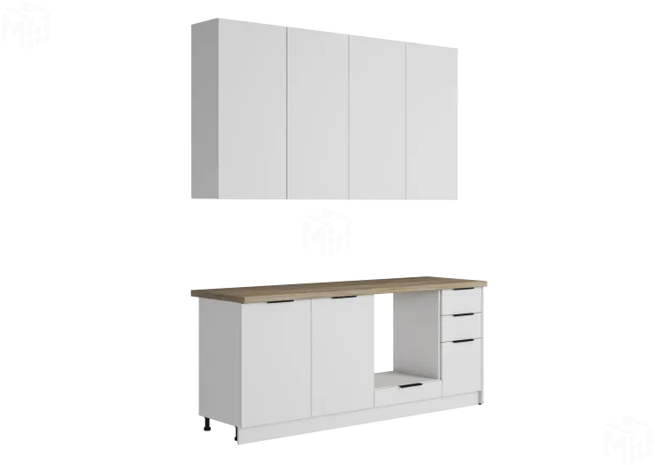 Кухня НОМА 2,0 с высокими шкафами