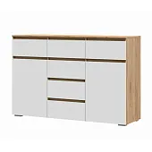 Комод Хелен 6 ящиков КМ-05 (крафт золотой/белый) Комод Хелен 6 ящиков КМ-05 (крафт золотой/белый)