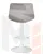 Стул барный DOBRIN TAILOR WHITE (серый велюр (MJ9-75))