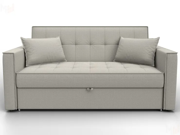 Диван прямой Лига-104 (140) ( Амур 02 бежевый )