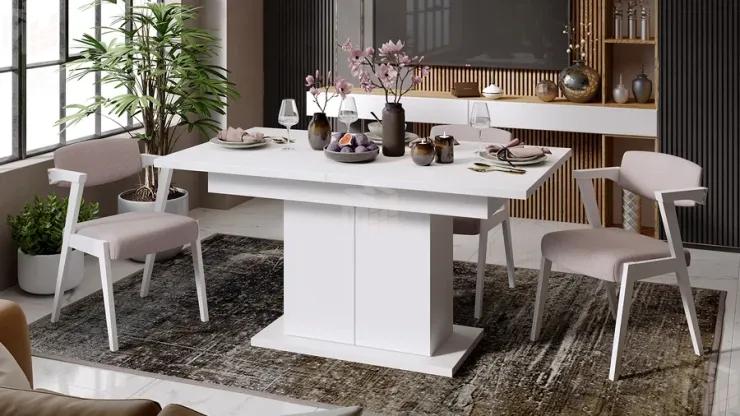 Стол раздвижной Детройт Тип 1 Белый