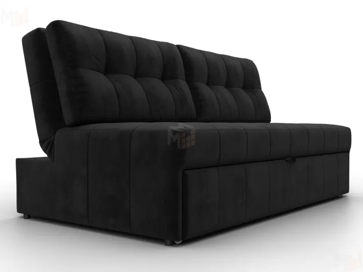 Диван прямой Лига-107 (160) ( SEVEN 35 черный )