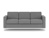 Трёхместный офисный диван CHAIRMAN АКТИВ серый