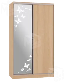 Шкаф-купе Рио-1 (600) Бабочки