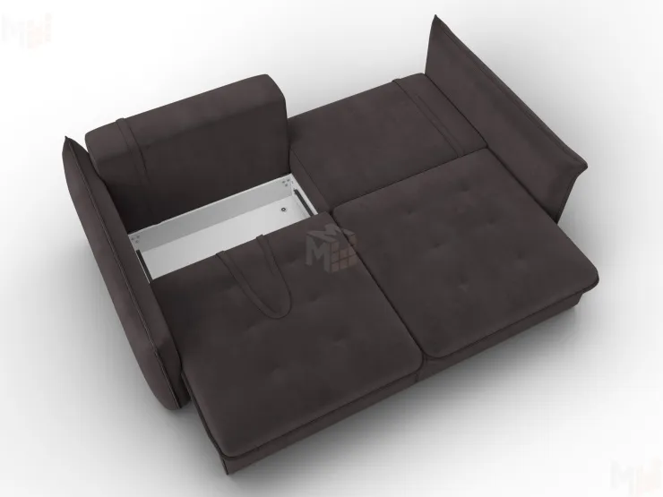 Диван прямой Лига-100 НПБ ( SEVEN 727 коричневый )