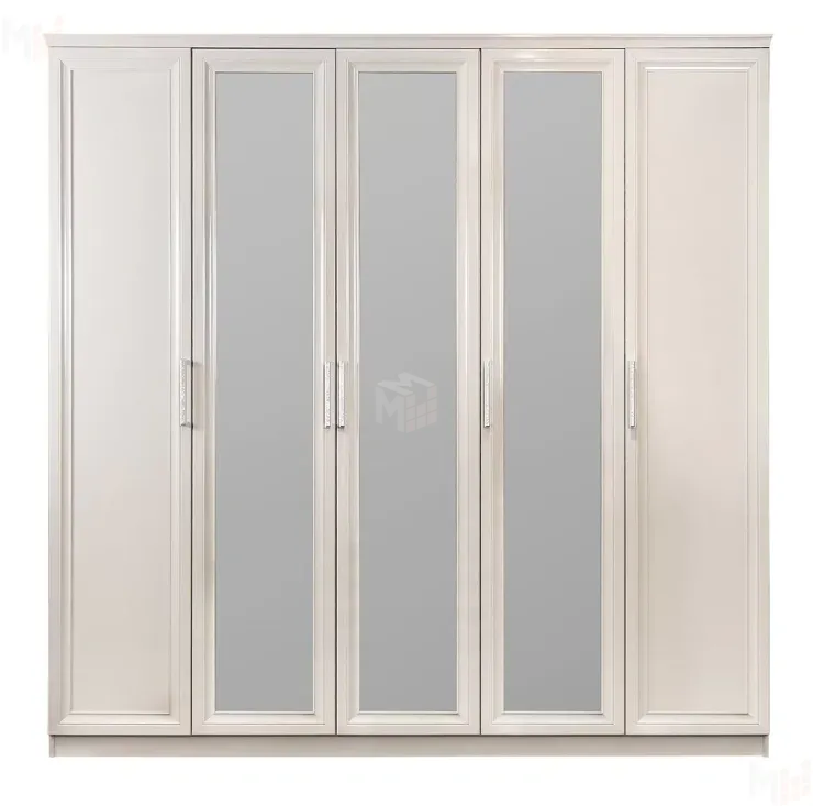 Шкаф Нонна 5-дверный мокко глянец