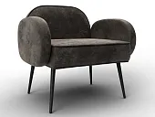 Кресло Лига-086 ( велюр NUVOLA 31 коричневый )