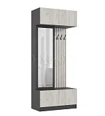 Прихожая Роджина (графит/крафт белый) Прихожая Роджина (графит/крафт белый)