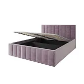 Мягкая кровать Лана 1,8 с подъемным механизмом (пудра велюр) Мягкая кровать Лана 1,8 с подъемным механизмом (пудра велюр)