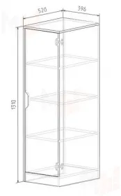 Детский невысокий пенал Фанки Тревел ФТР-23/5
