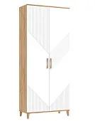 Шкаф Ирис для прихожей Браш Вайт/Дуб Крафт Шкаф Ирис для прихожей Браш Вайт/Дуб Крафт