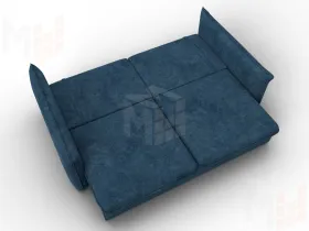 Диван прямой Лига-100 НПБ ( BRUT 11 синий )