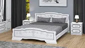 Кровать Карина-6 (160*200) с основанием, белый жемчуг Кровать Карина-6 (160*200) с основанием, белый жемчуг