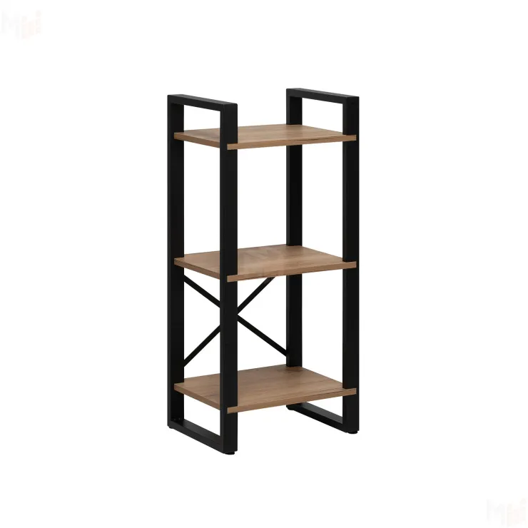 Стеллаж Leset Стилвуд 113 (Чёрный/Дуб крафт золотой)