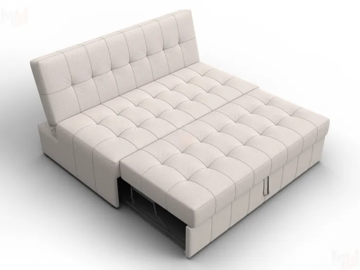 Диван прямой Лига-107 (140) ( JOLY 05 бежевый )