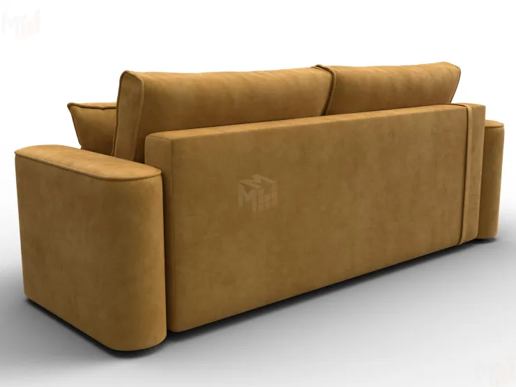 Диван прямой Лига-118 НПБ ( BRUT 10 желтый )