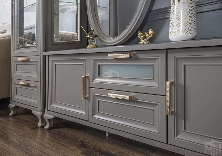 Тумба  ТВ Мокко серый камень Тумба  ТВ Мокко серый камень