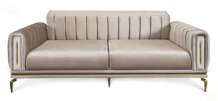 Диван Замира 3х местный бежевый
