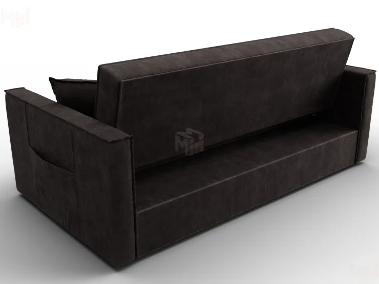 Диван прямой Лига-104 (160) ( BRUT 17 коричневый )