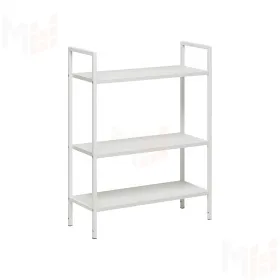 Стеллаж Leset Стилвуд 23 широкий, 3 полки (Белый/Белый)