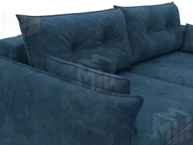 Диван прямой Лига-100 НПБ ( BRUT 11 синий )