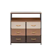 Комод Leset Локи 6 ящ. с полкой (Коричневый/Бежевый, светло-коричневый, темно-коричневый/Красный клён) Комод Leset Локи 6 ящ. с полкой (Коричневый/Бежевый, светло-коричневый, темно-коричневый/Красный клён)