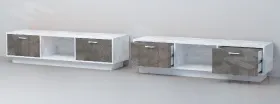 Тумба Т-3 Эго ПД  Бетон Светлый/Камень Темный